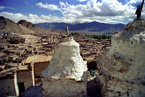 Township viewed from the ancient Leh Palace and Gompa rooftop