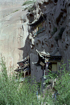 Mati sa Temple built in to the cliff face