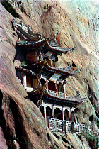 Mati sa Temple built into the cliff side