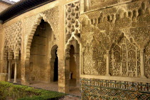 The Royal Alcazar interior courtyard view of decorative archway