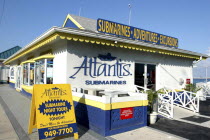 Submarine Excursion shop with sandwich board outside