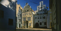 Extrerior of the Three Brothers.The Oldest houses in Riga