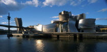 The Guggenheim Museum in evening light.