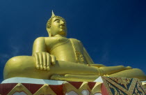 The golden Buddha at the Big Buddha Temple on the north coast