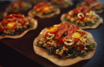 Display of savoury snacks