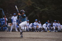 Young boys playing baseball