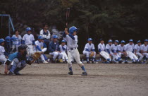 Young boys playing baseball