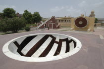 Observatory resessed structure at the Jantar Mantar observatory built by Jai Singh in 1728