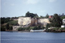 Fort Jesus seen from across water.