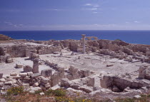 Sanctuary of Apollo Hylates and sea beyond.