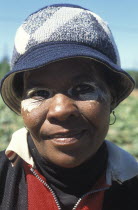 Portrait of a female agricultural farm worker at Mooiberg fruit and vegetable farm
