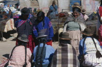 Group of women in Pisco market place. Cuzco