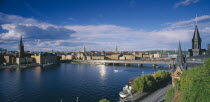 View of city and waterfront.