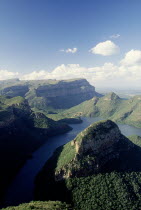 Blyde River Canyon seen from the Three Rondavels