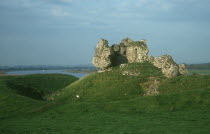 Ruins of 11th Century Castle in the Shannon Valley