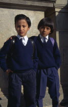 Two school boys
