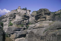 Meteora Monastries on the top of the cliffs