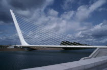 Puente del Alamillo Bridge over Guadalquivir River  Andalusia