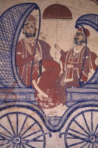 Shekhawati Region old mural of the Raj period