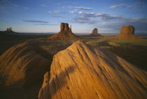 Panoramic View towards the Mittens in evening light