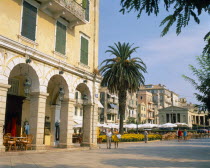 Corfu town esplanade.