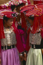 Lisu women dressed in their New Year finery