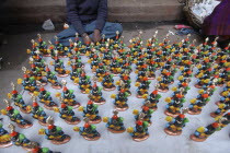 Figurines of Kala Bhairava for sale outside Kala Bhairava Temple