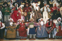 Christmas Santons display