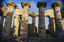 Temple of Zeus in ancient city founded c. 630 BC by a colony of Greeks of Thera and later an important Roman city.