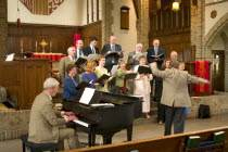 Choir singing at Grace University Lutheran Church