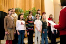 Childrens choir at Unity Church Unitarian.