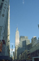 Empire State building seen from 35th street