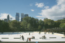 Wollman ice rink in Central Park