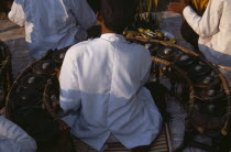 Traditional Khmer percusionist accompanying shaman ceremonyAsian Cambodian Kampuchea Religion Southeast Asia Classic Classical Historical Kamphuchea Older Religious History