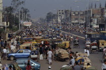 Crowded street near New MarketDacca