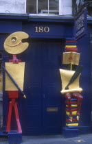 Sculptured doorway of the Fringe Festival Information shop