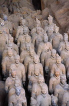 Terracotta soldiers from the Tomb of Qin Shihuang.
