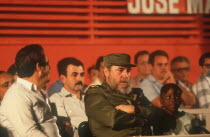 Fidel Castro at the opening ceremony for a Special School