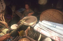 Marijuana drugs and basket vendor.