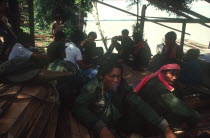 British UN forces meeting with the Khmer Rouge south of Kratie.
