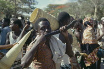 Ngomas dancers and musicians.