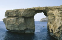 Azure Window natural rock arch. Now collapsed since March 2017.