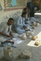 men working making Alabastor.