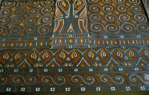 Detail of carving and painting in Toraja House.