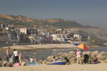 View of the town from the beach.