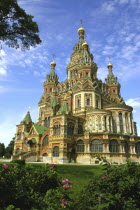 Church with golden onion domes