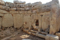 Ruins of the megalithic temple site dating from circa 3000BC