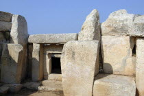 Ruins of the megalithic temple site dating from circa 3000BC
