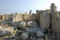 Ruins of the megalithic temple site dating from circa 3000BC
