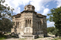 Ancient Agora. Byzantine church of the Holy Apostles dating from the 11th centuryMarket